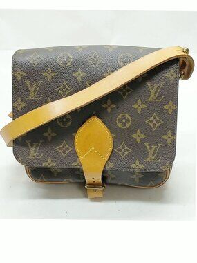 Authentic Louis Vuitton Cartouchiere MM Monogram Crossbody Bag | Vintage LV Bag